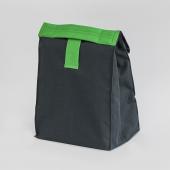 Термосумка Lunch bag M сіро-салатова