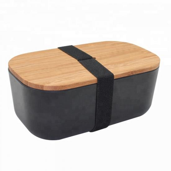 Ланч бокс з бамбука Bamboo Box Be Different Чорний